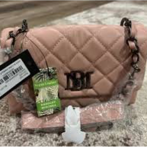 Badgley Mischka Pink/Blush Quilted Women's Bag, NWT✔️ - Picture 5 of 9